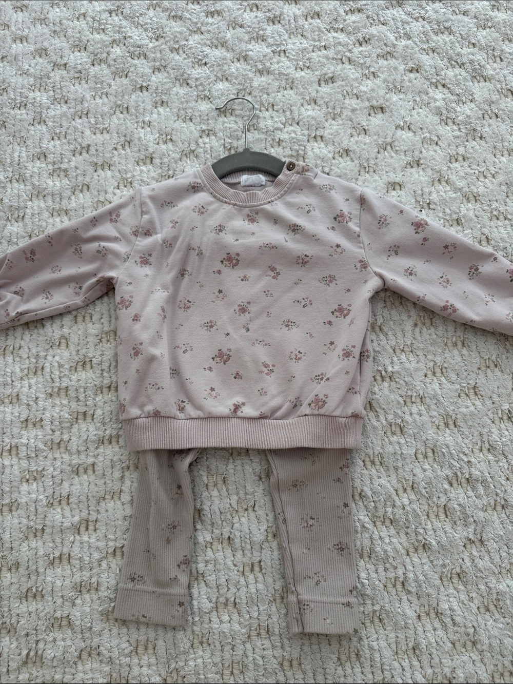Jamie Kay Soft Blush Floral Two-Piece Pajama Set